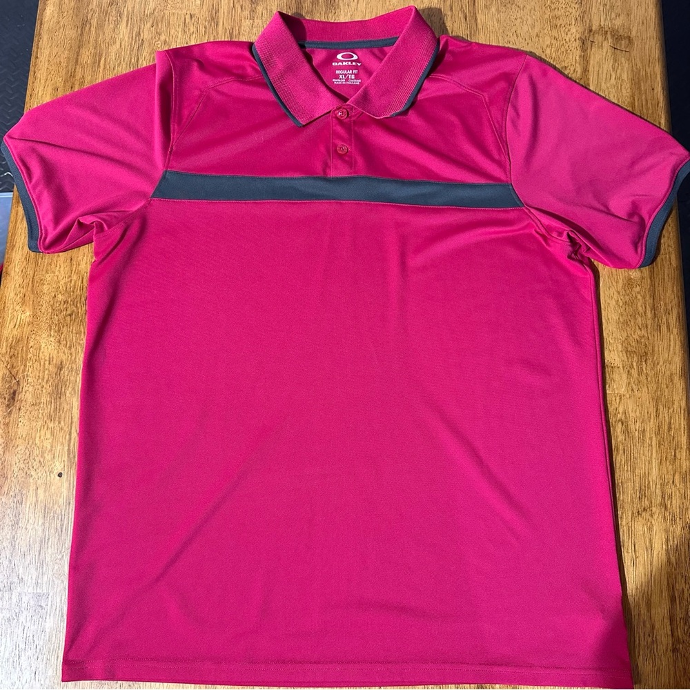 Oakley Crimson Polo with Black Accent